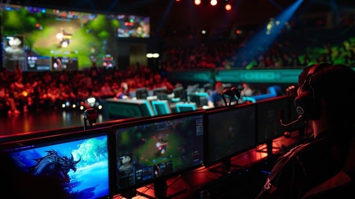 Esports tournament action